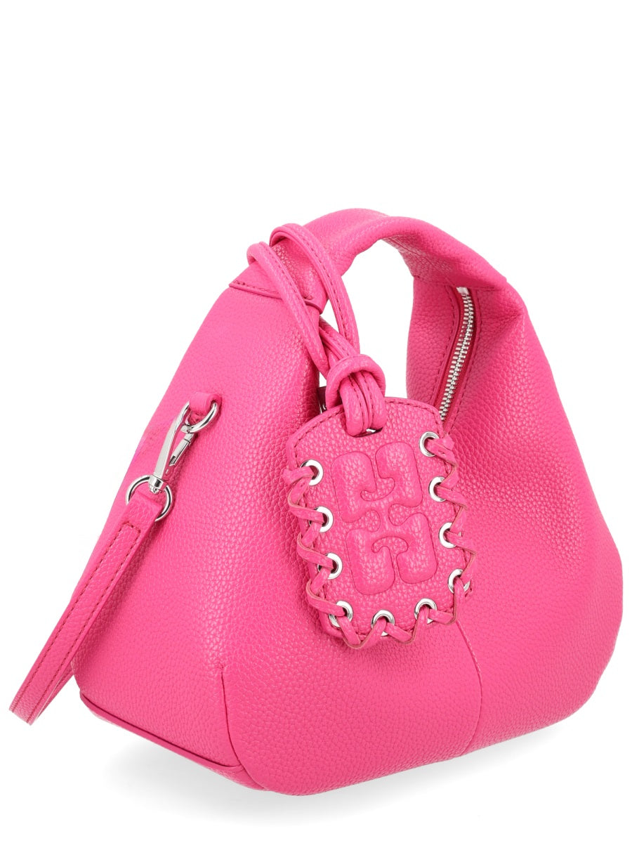 Handbag Hobo Mini Fuchsia Recycled Polyester Handbags