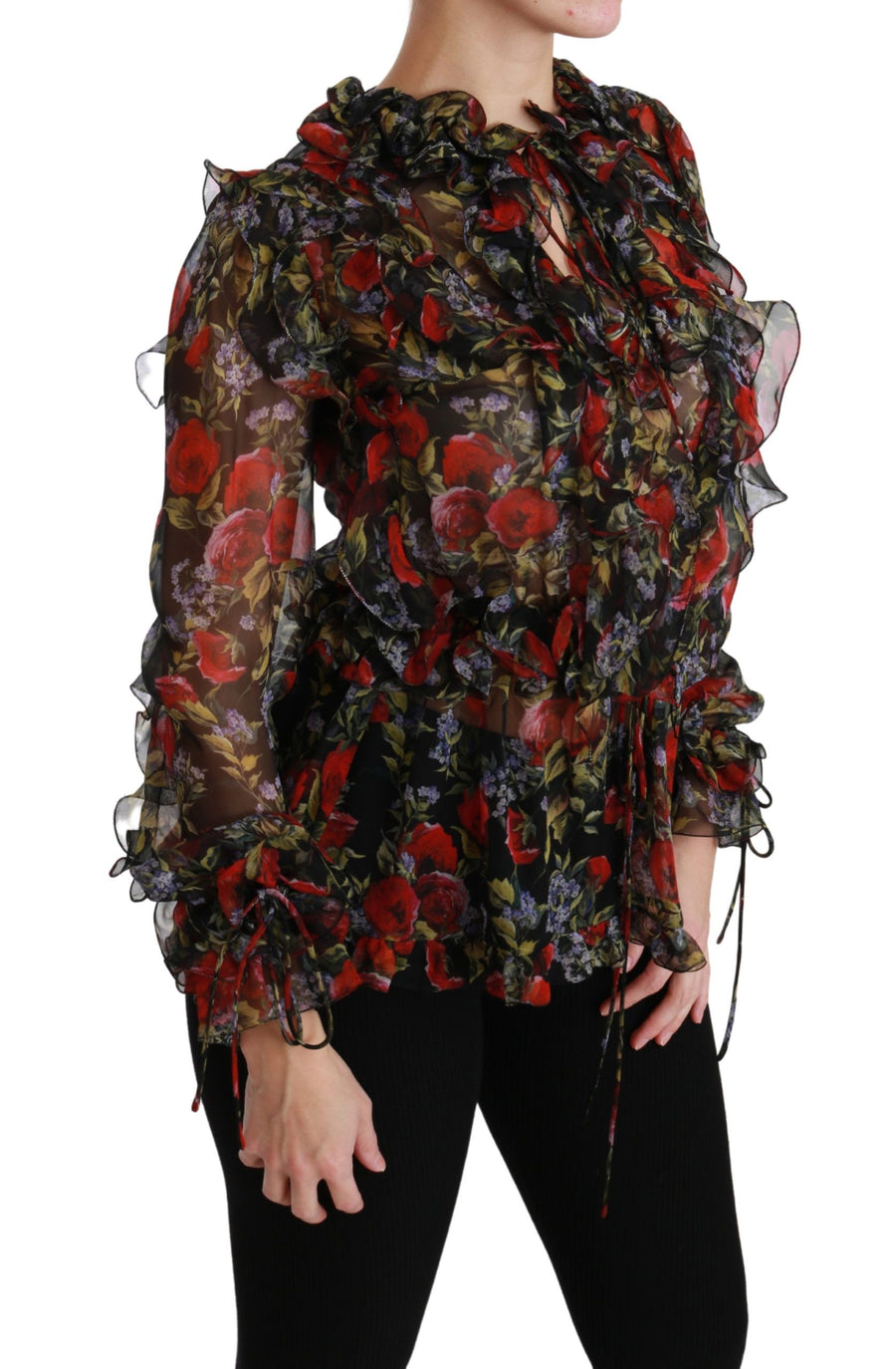 Dolce & Gabbana 100% Silk blouse in black