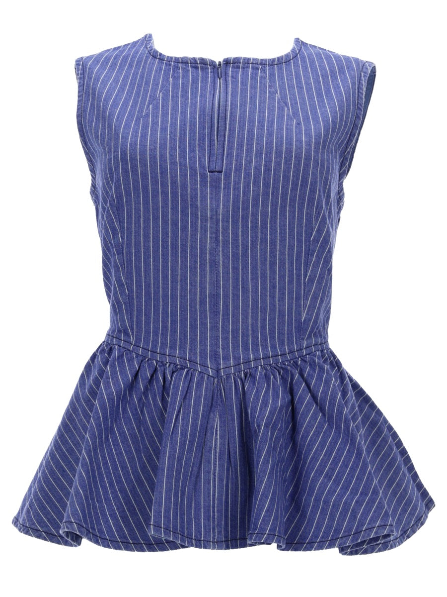 Top Merja Blue Cotton Tops