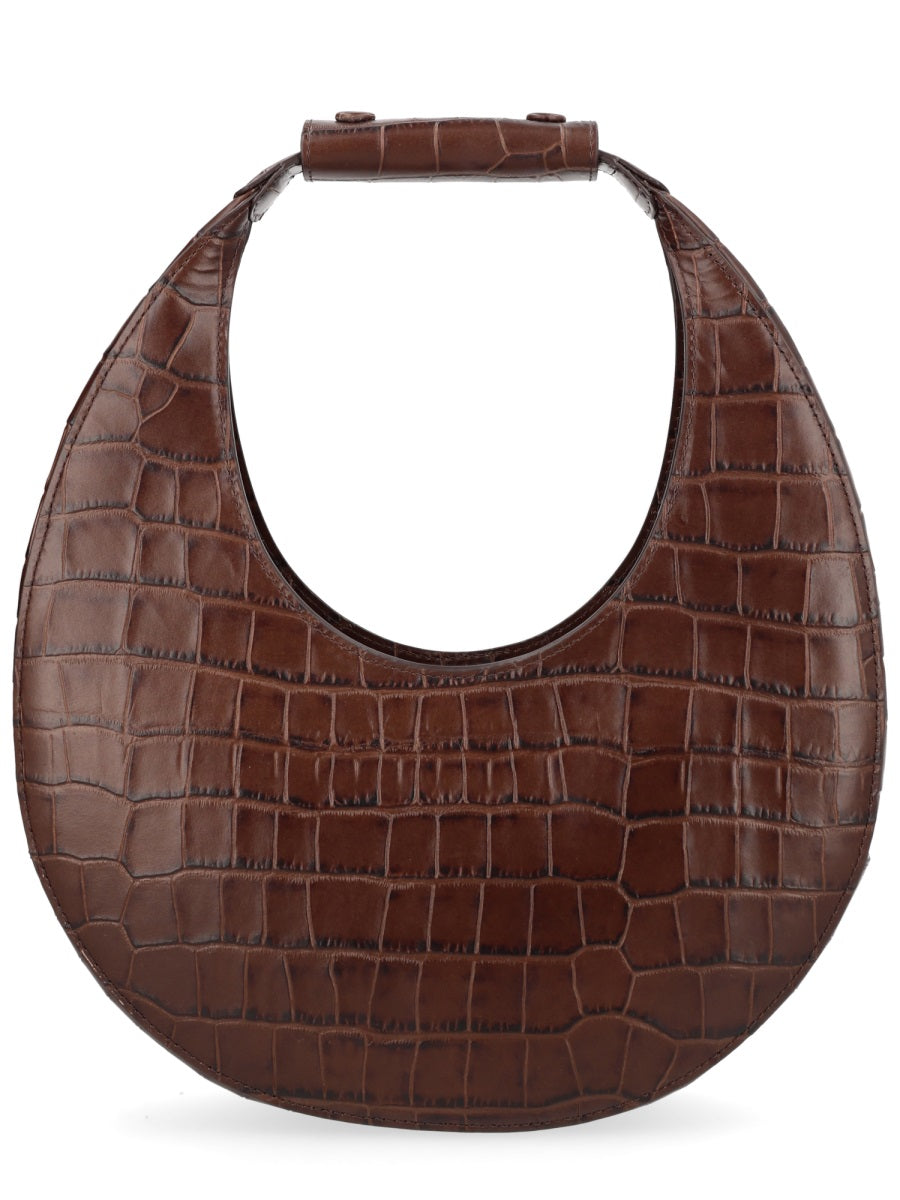 Tote Moon Brown Leather Cow Handbags