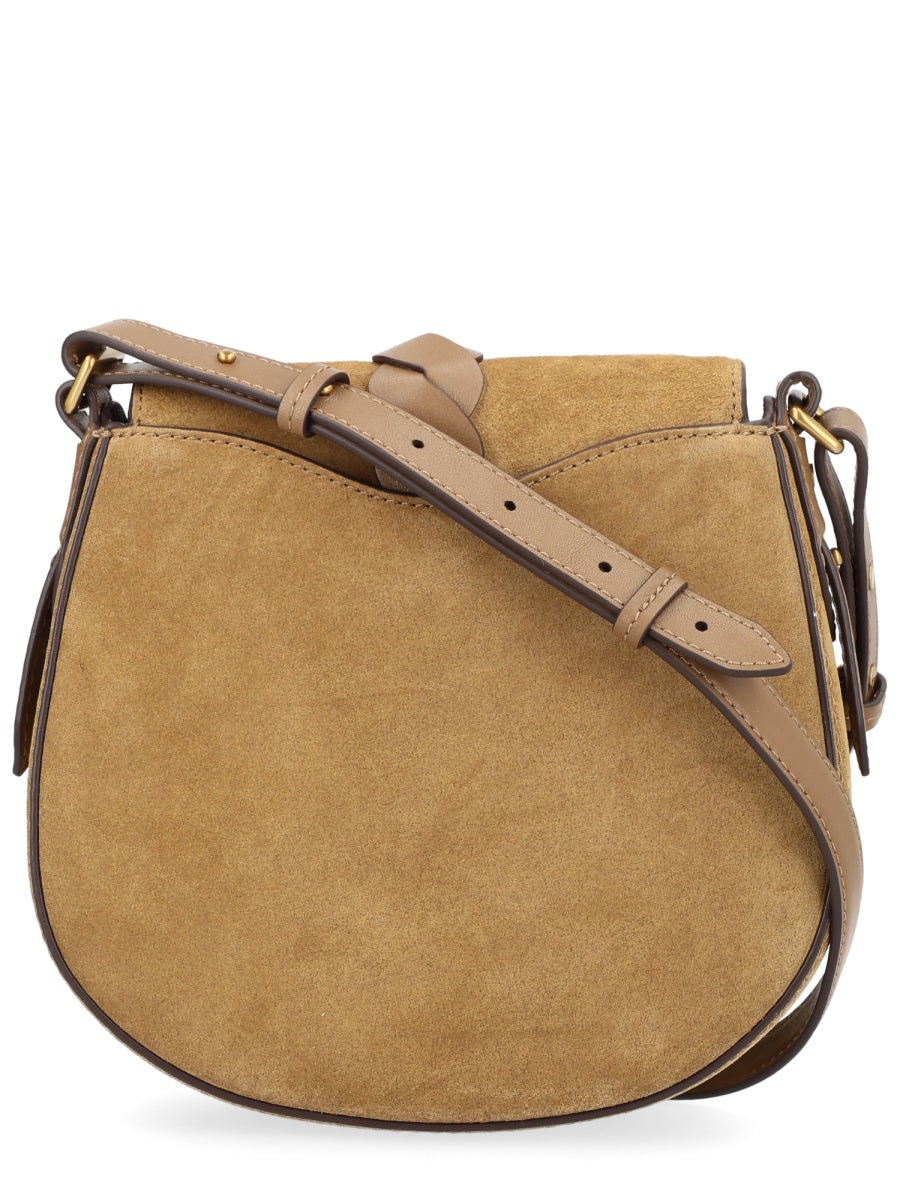 Shoulder Bag Altay Grey Suede Calf Leather