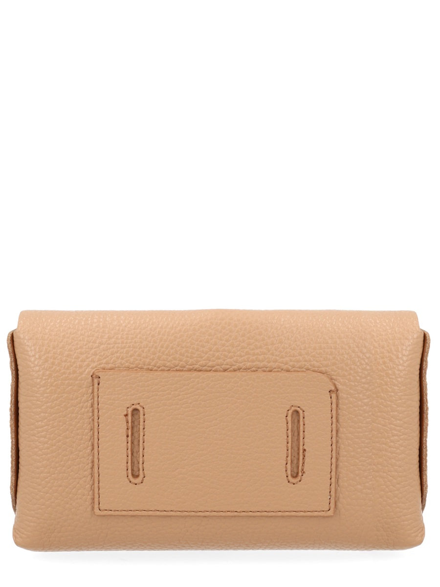 Shoulder Bag Lettera Daily Beige Bovine Leather