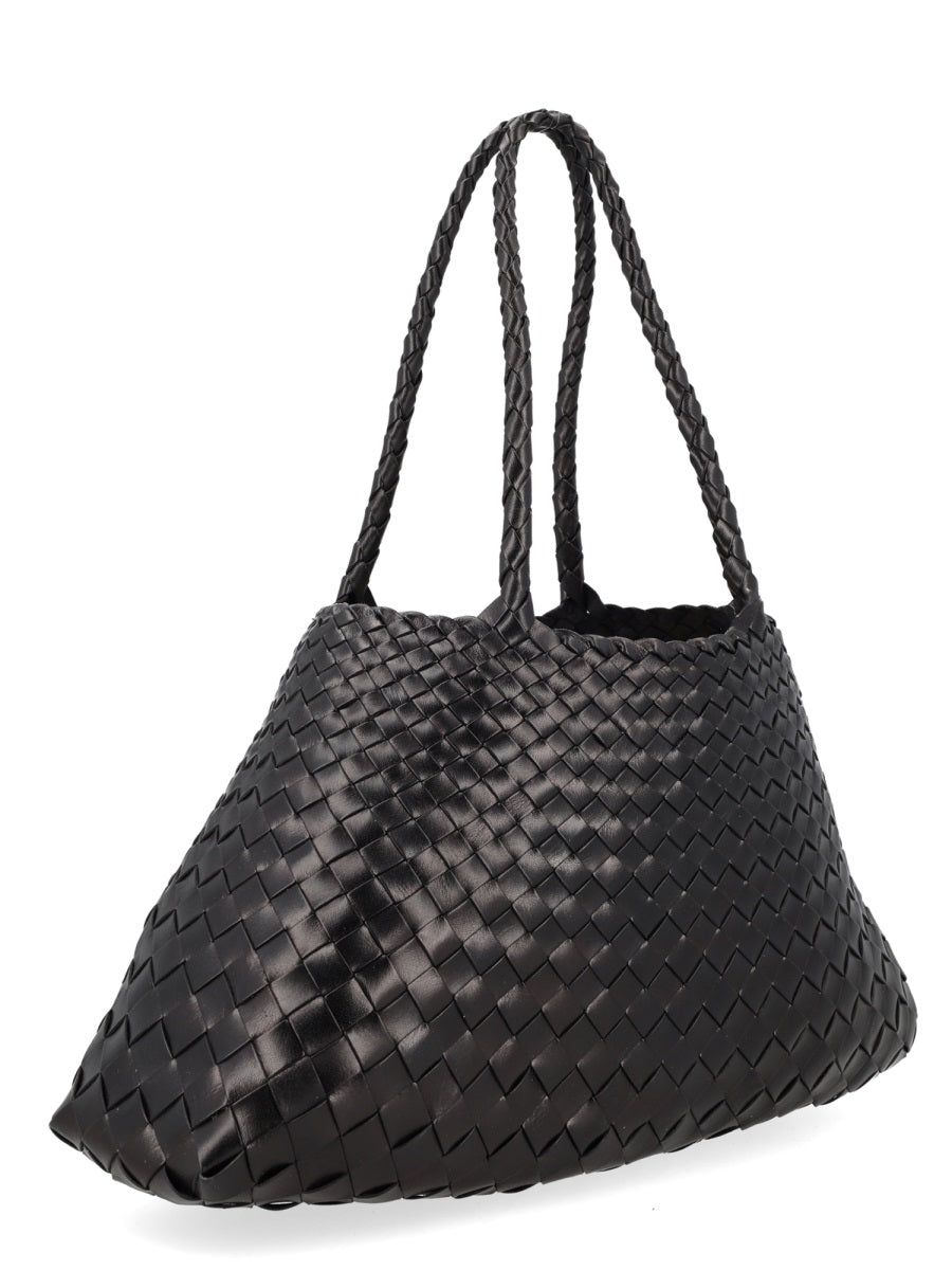Shoulder Bag Santa Croce Black Leather