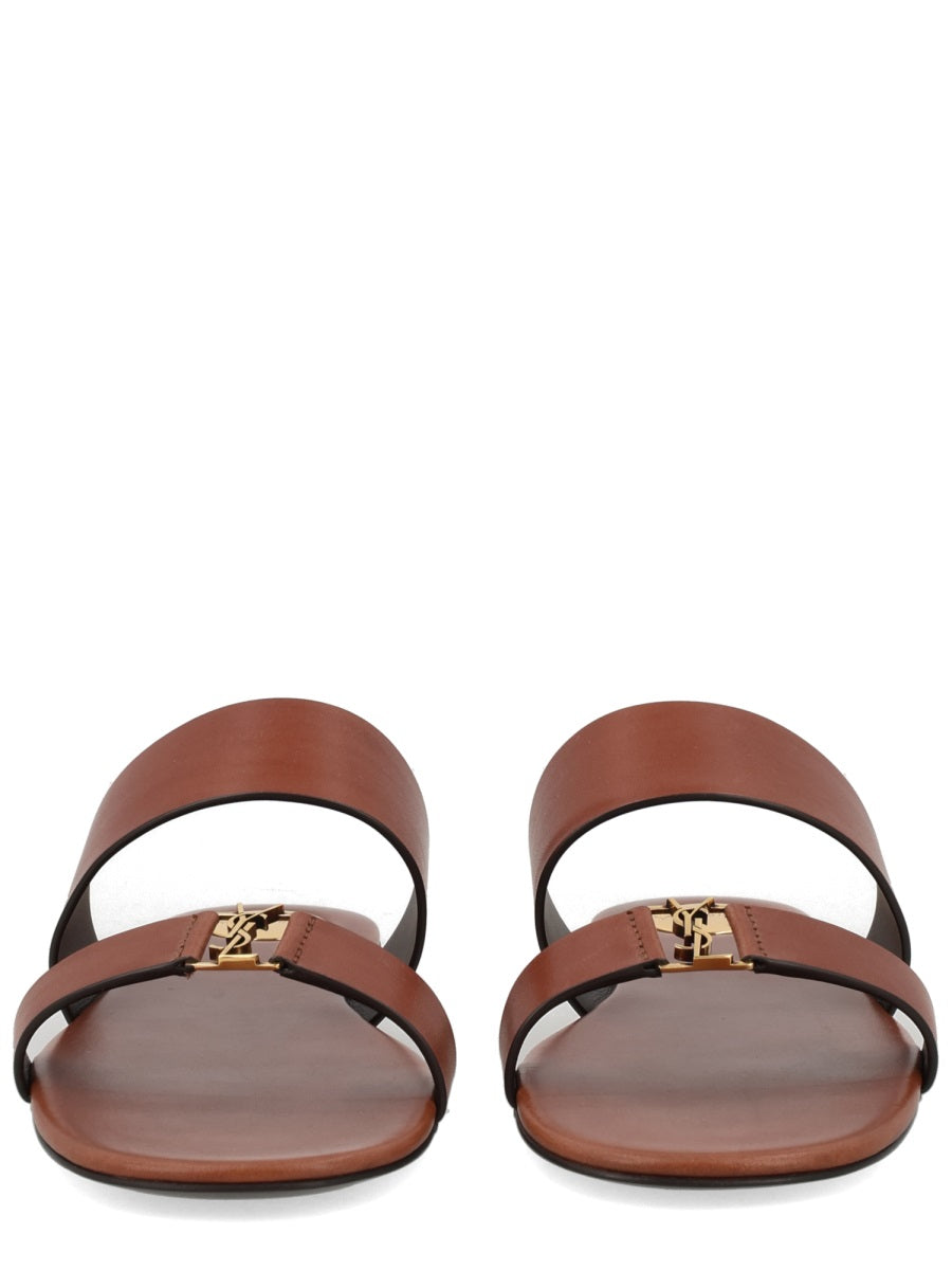 Sandals Babylone Brown Calf Leather