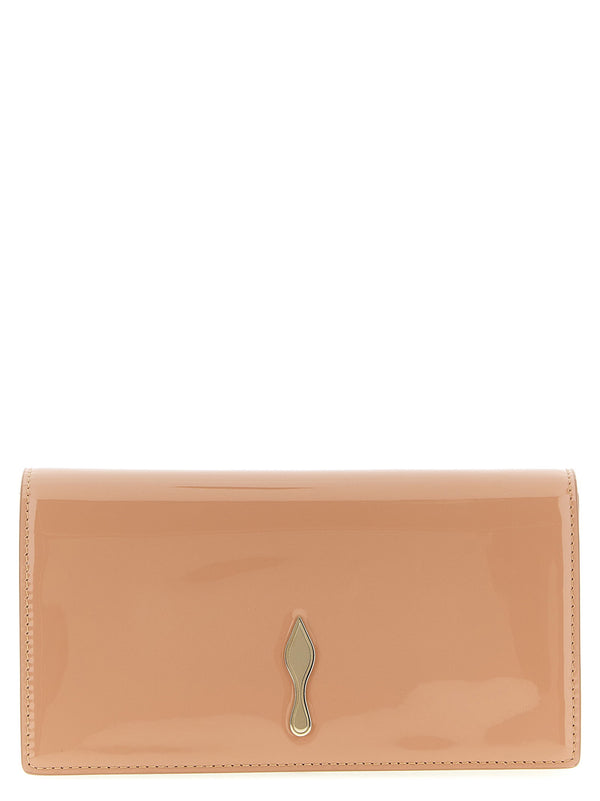 حقيبة كلاتش Christian Louboutin — بيج