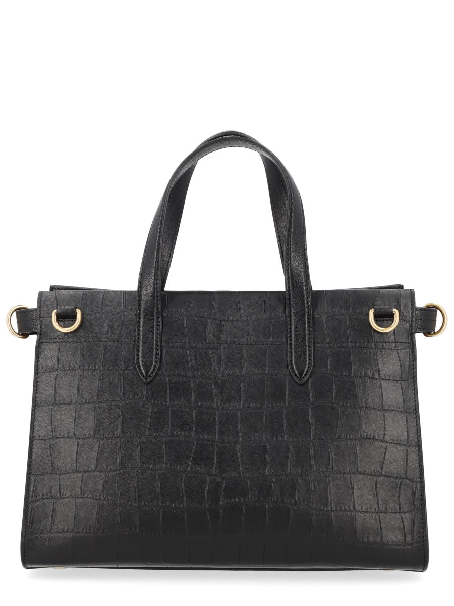 Tote Bag Cotswolds Black Lamb Leather Handbags