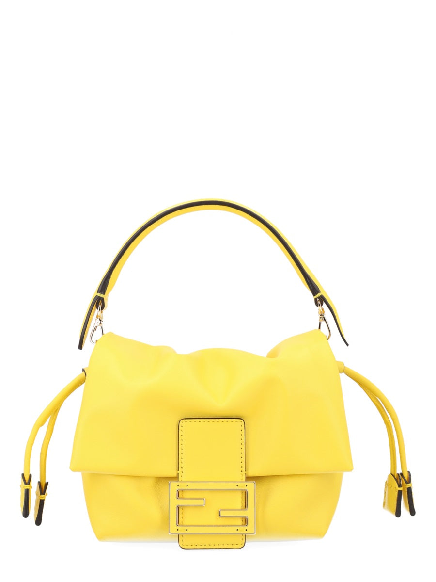 Shoulder Bag Mamma Baguette Yellow Leather Lamb Handbags