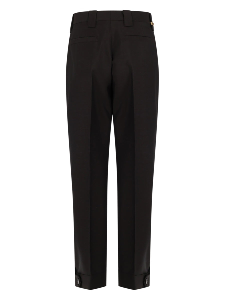 Trousers Wool And Mohair Brown