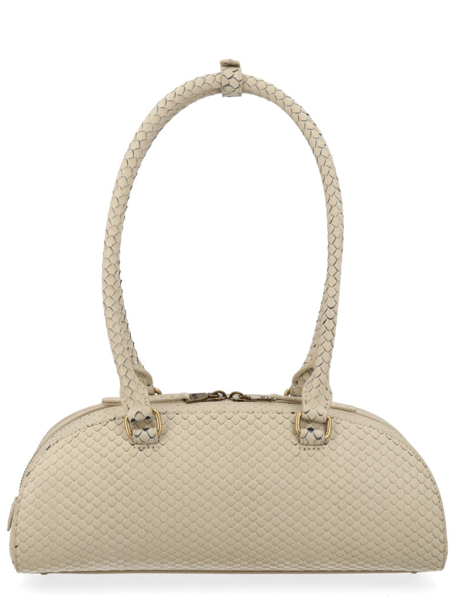 Shoulder Bag 1dr Dome Beige Pmu