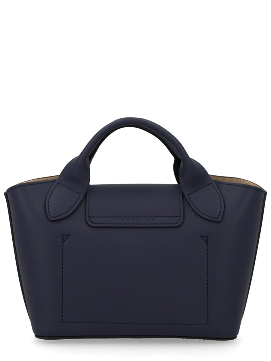 Shopping Bag Épure Blue Calf Leather Handbags
