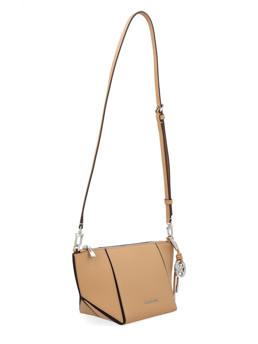 Shoulder Bag Sm Tz Beige Cow Leather