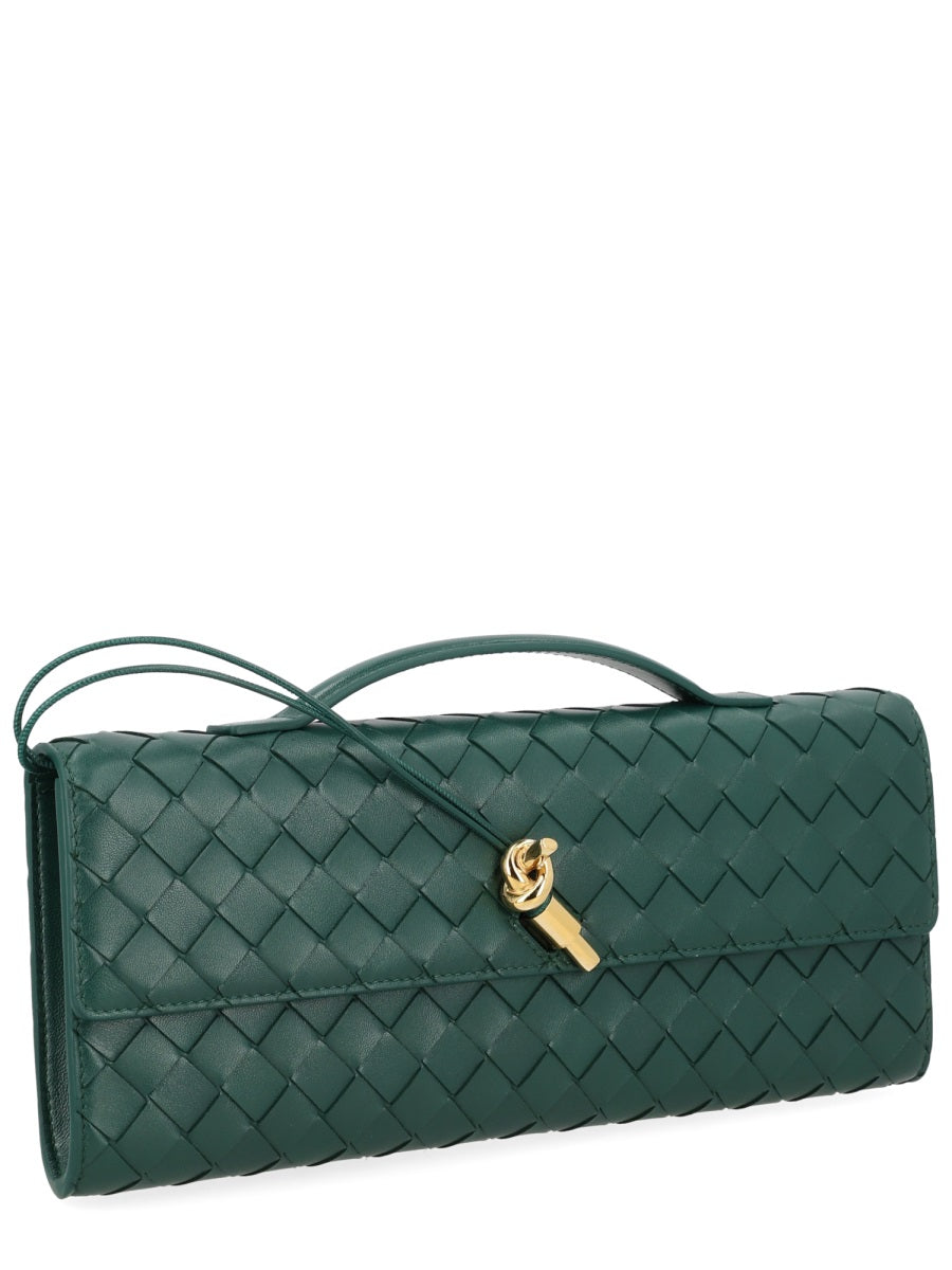 Clutch Bag Andiamo Leather Green