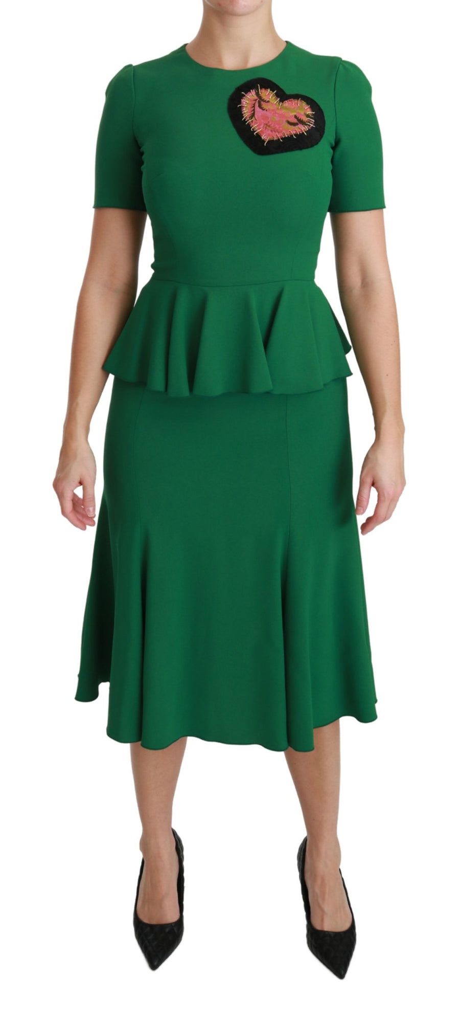 Dolce & Gabbana 51% Viscose dress in green