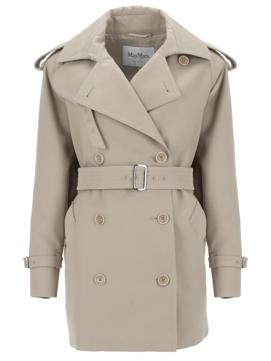 Short Cotton Duster Coat Beige Trench & Raincoats