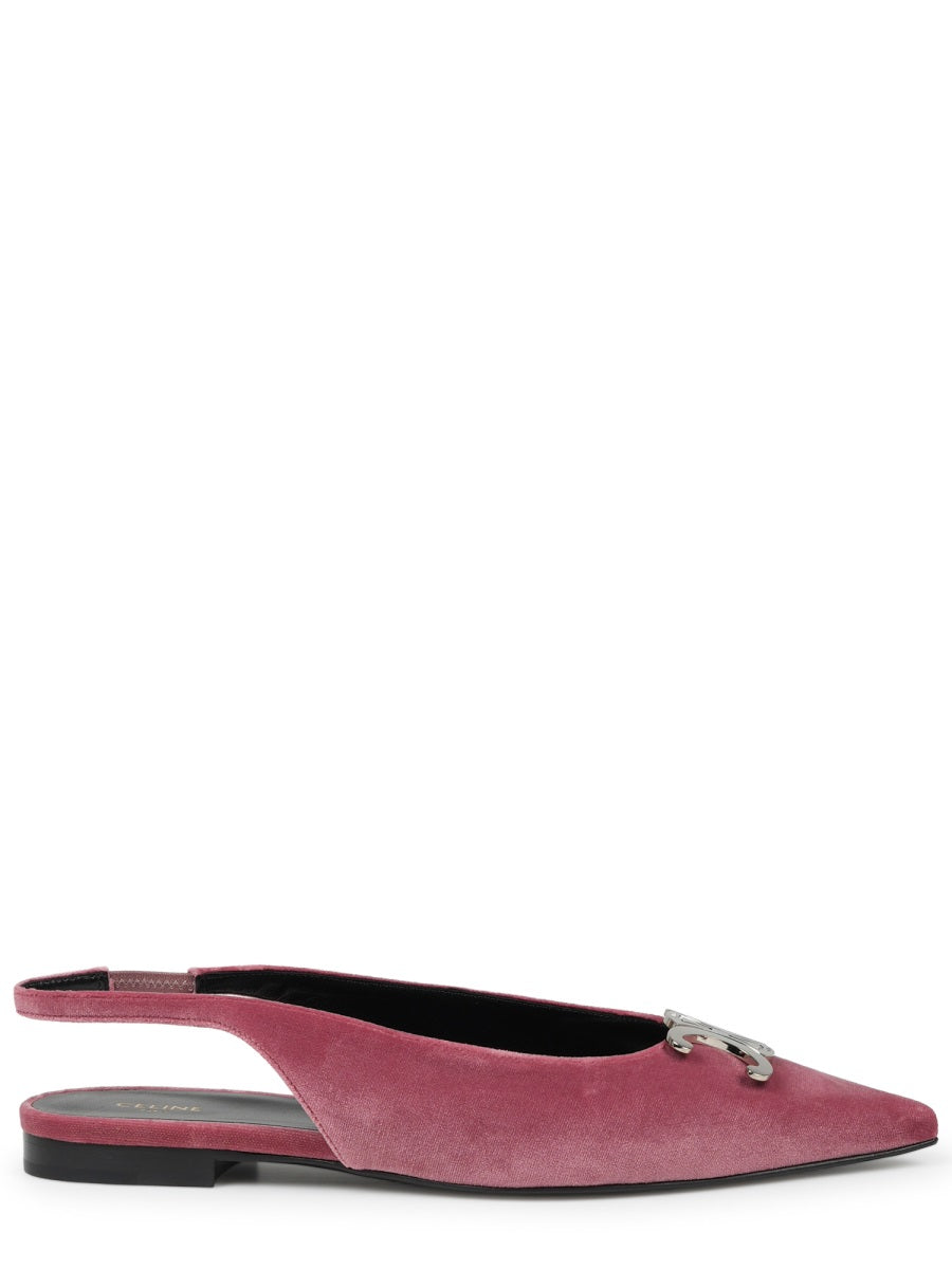 Slingback Flats Alma Triomphe Multicolour Velvet