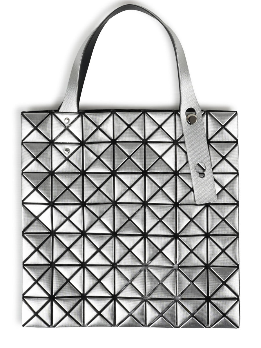 Tote Bag Platinum Silver Polyester Handbags