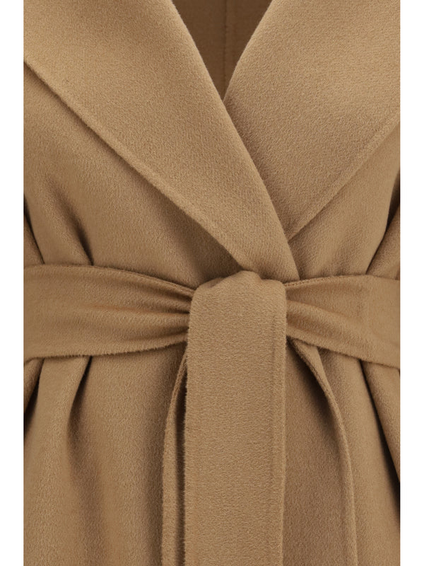 Long Robe Coat Camel Wool, Cashmere & Silk Fleece Wool (ovis Aries)