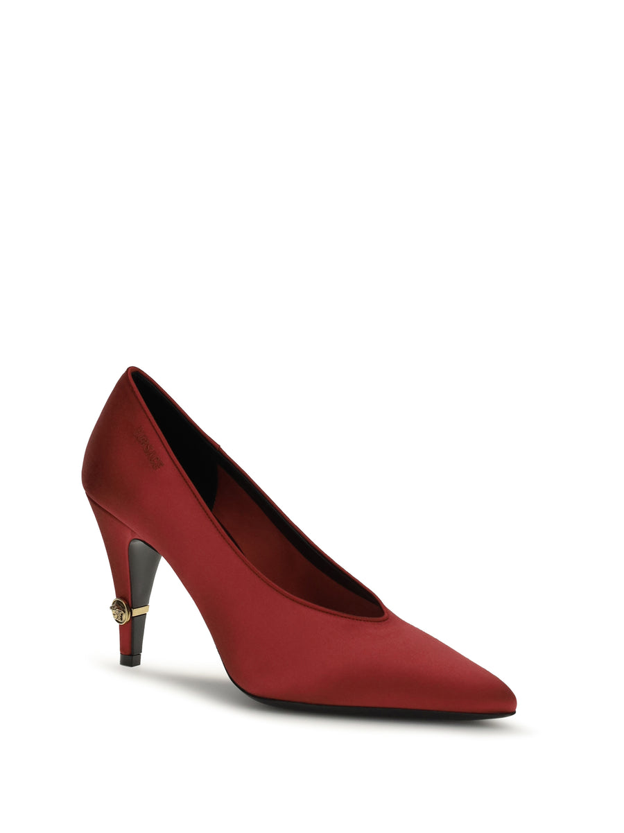 Pumps Gianni Satin Red Viscose