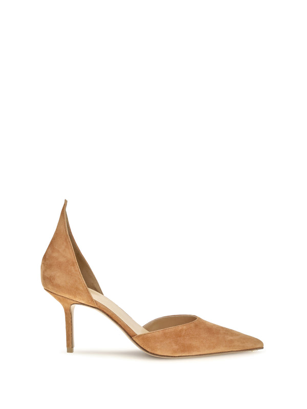 Dorsay Flame Suede Pumps Pumpkin