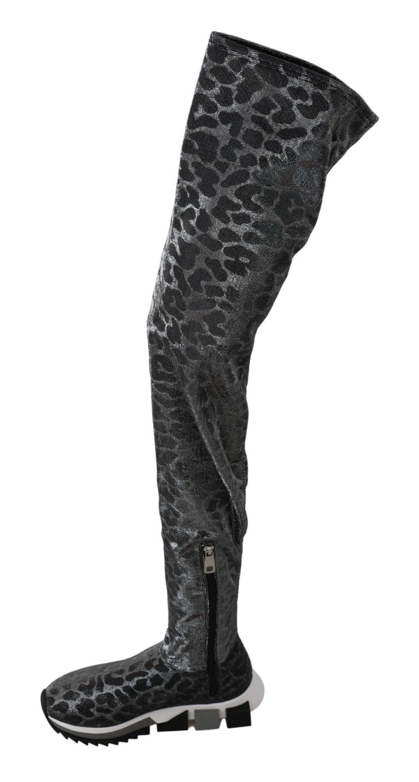 Dolce & Gabbana 70% Nylon boot in gray