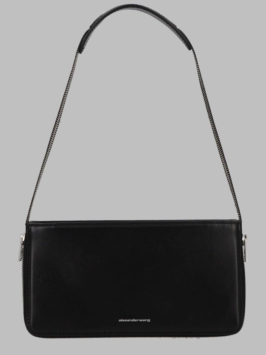Mini Pouch Siren Black Leather Cow Shoulder Bags