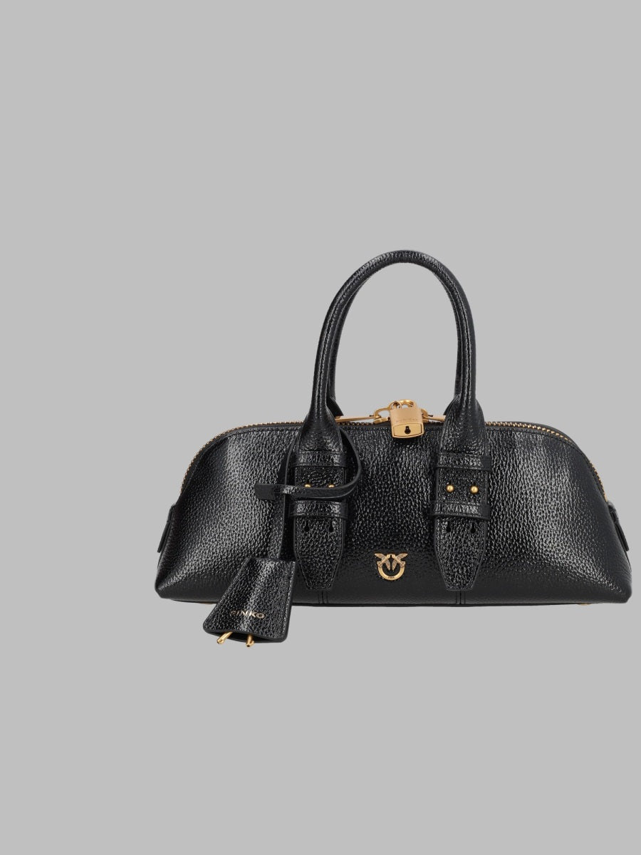 Leather Handbag Escape Black Cow Handbags