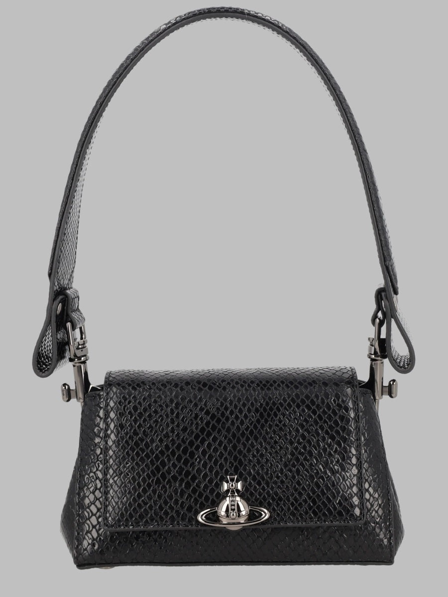 Handbag Hazel Black Calf Leather Handbags