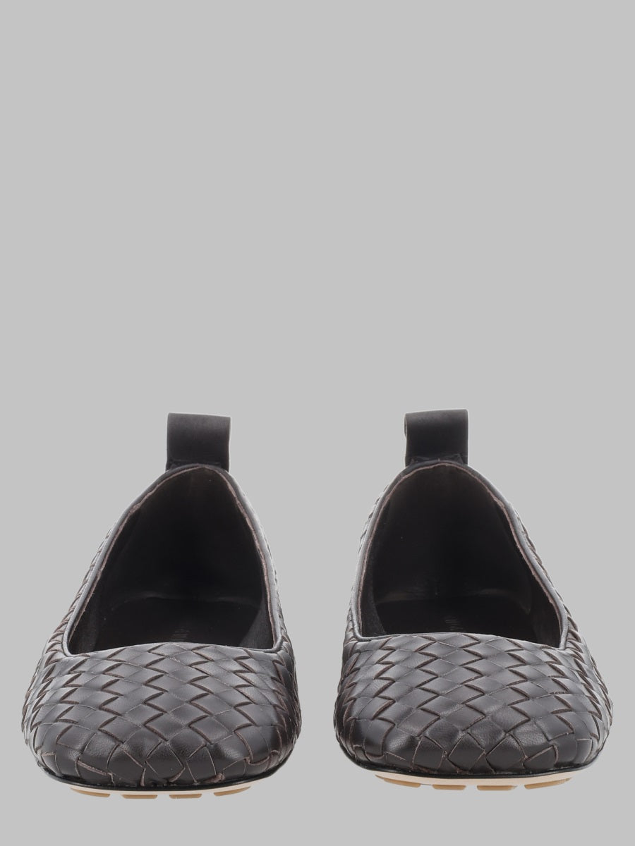 Ballerina Flats Charlotte Brown Leather