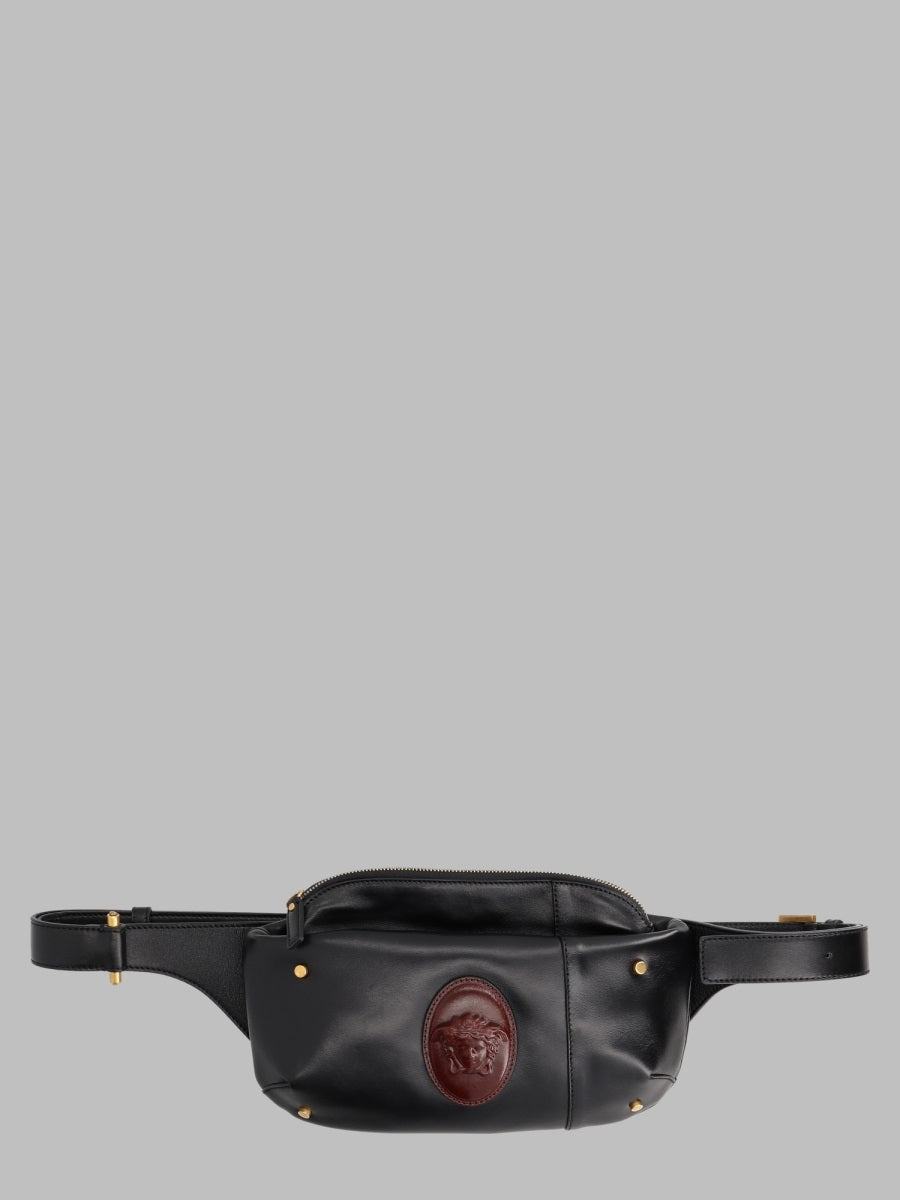 Belt Bag Medusa Leather Black Calf