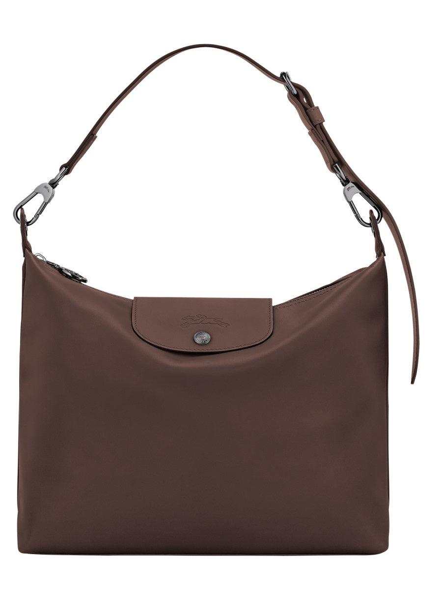 Hobo Bag Le Pliage Xtra Brown Leather Shoulder