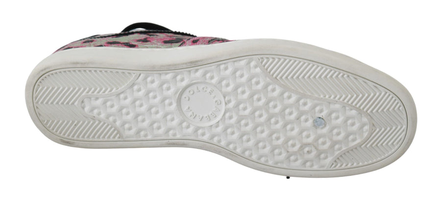 Dolce & Gabbana 91% Crocodile leather sneaker in pink