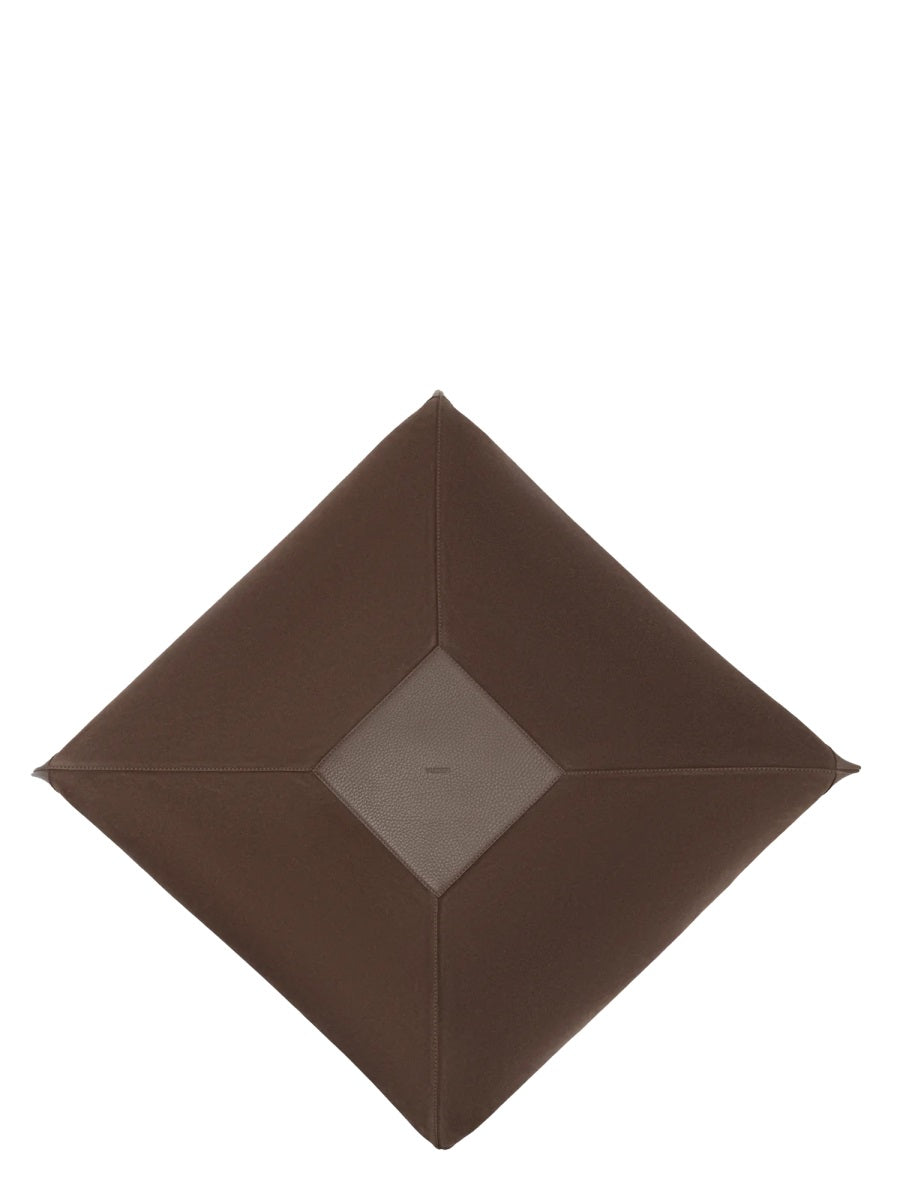 Shoulder Bag Wonton Brown Bovine Leather