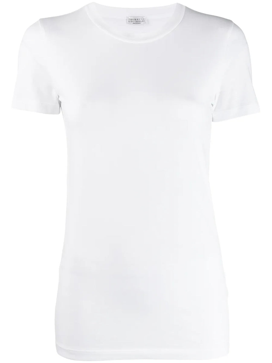 Brunello Cucinelli Cotton 93% t-shirt in white