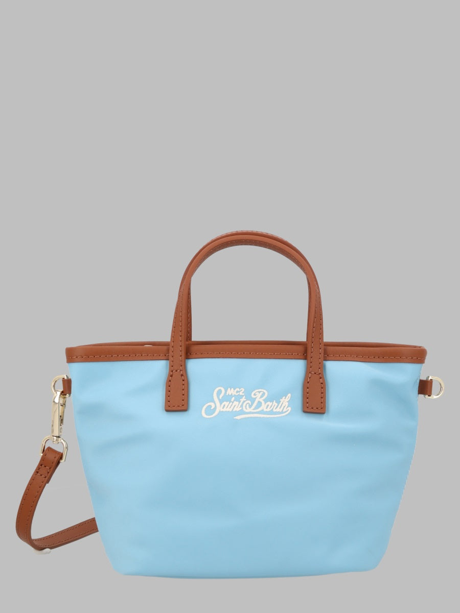 Handbag City Nylon Baby Blue Polyester Handbags