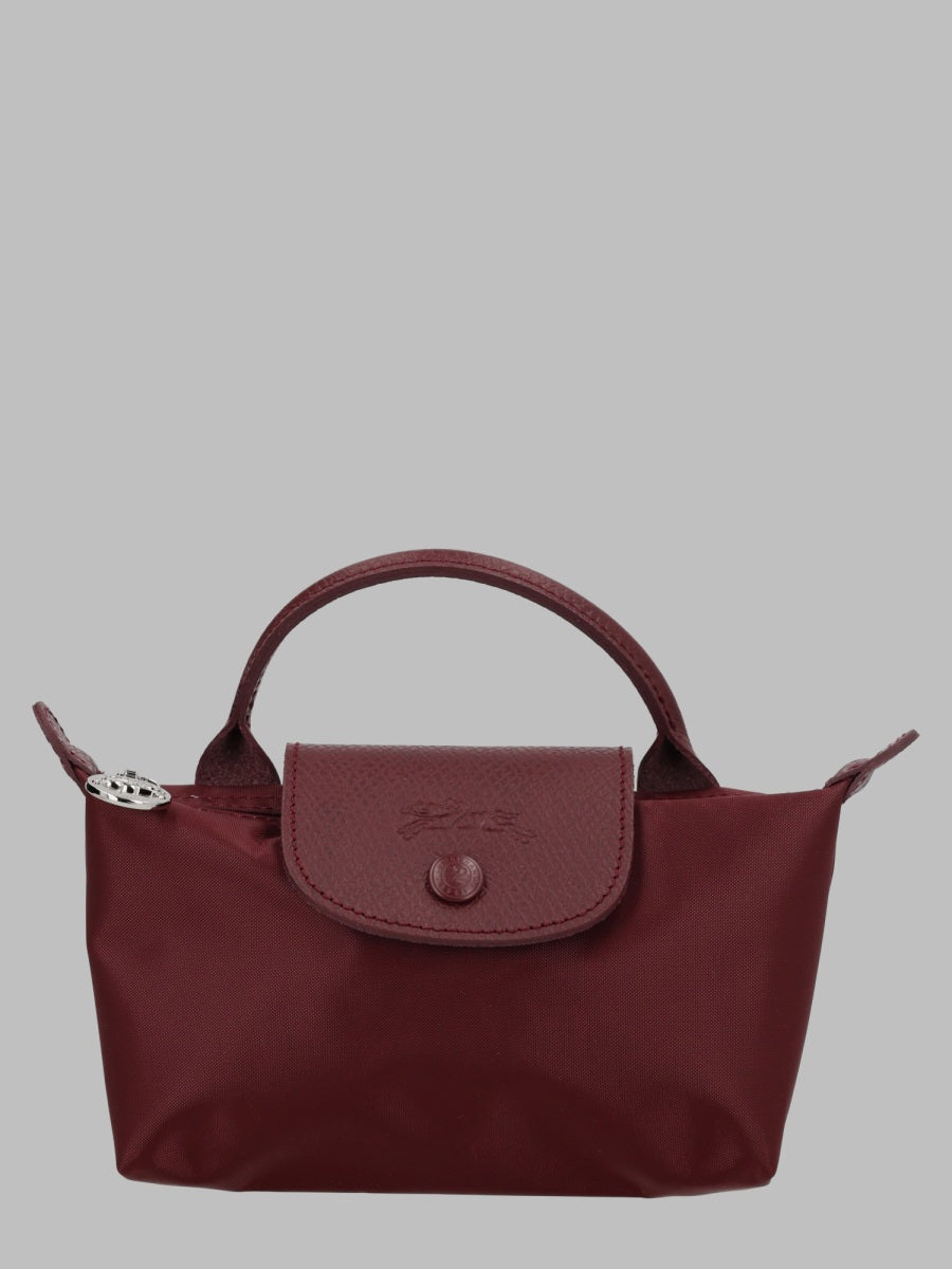 Clutch Le Pliage Original Bordeaux Polyamide Handbags