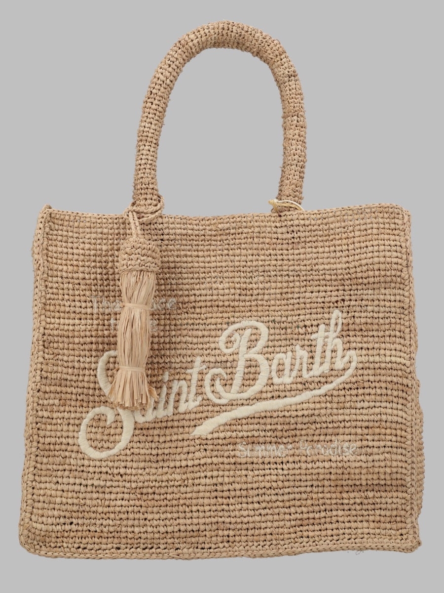 Handbag Colette Raffia Beige Handbags
