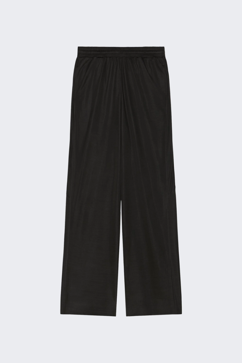 Givenchy Wide Legs Fluid Pants_black Black Clothing