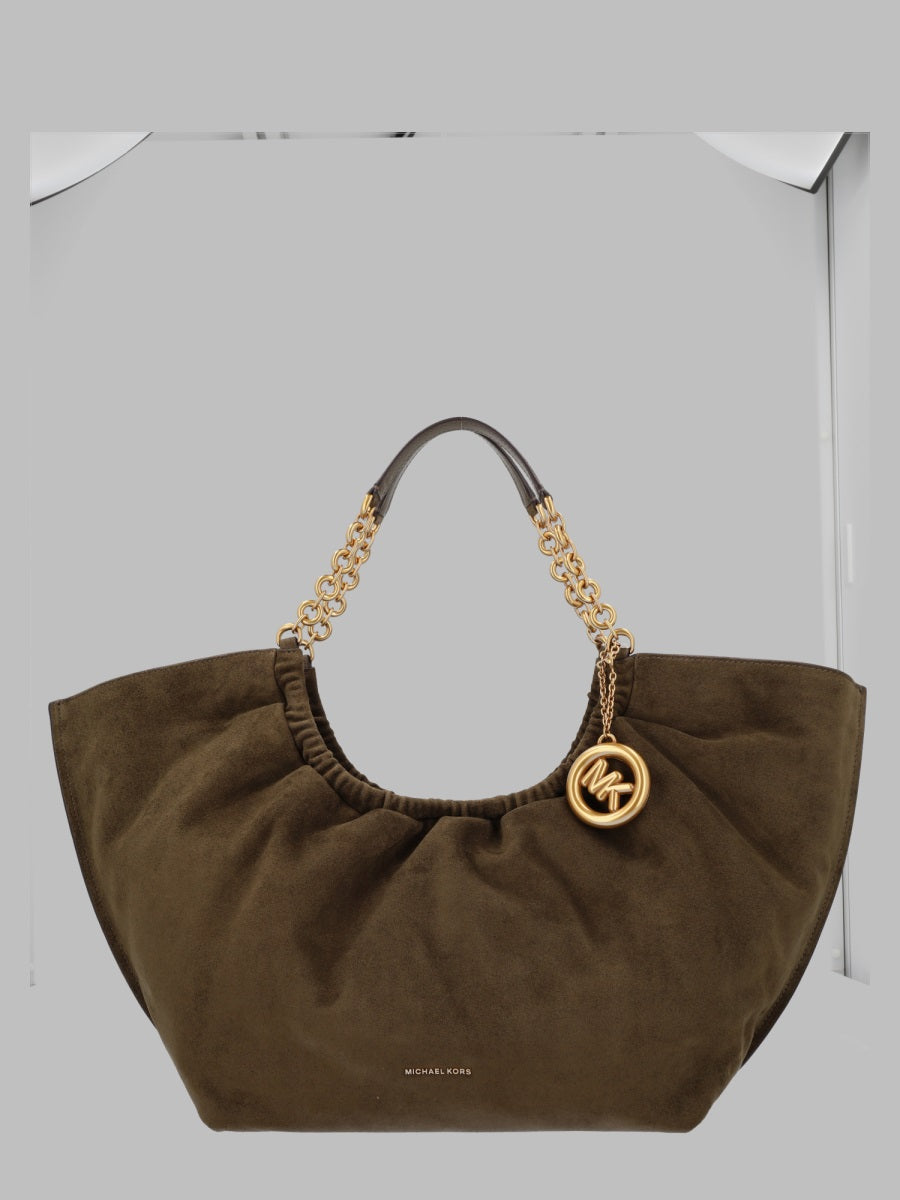 Leather Tote Bag Indie Green Shoulder