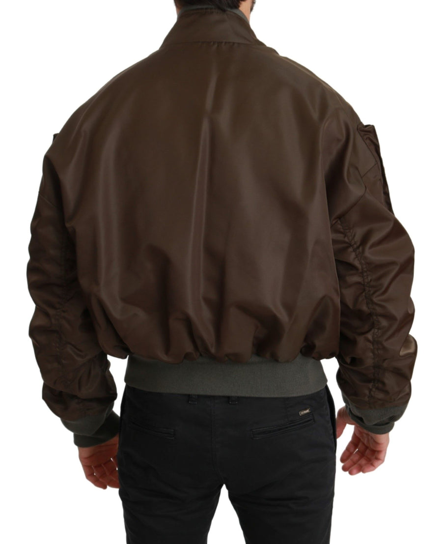 Dolce & Gabbana 100% Nylon (body) jacket in brown