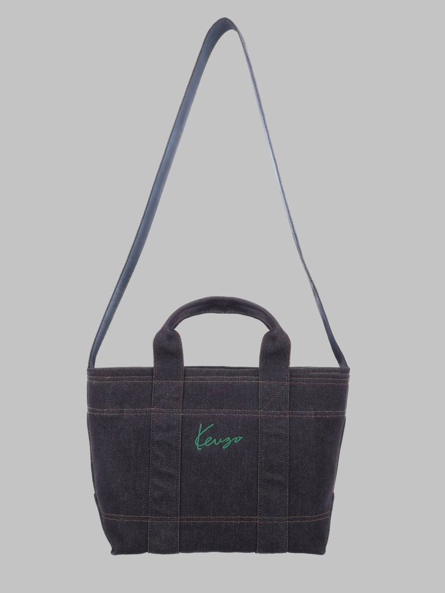 Tote Bag Tulip Blue Cotton Polyester Handbags