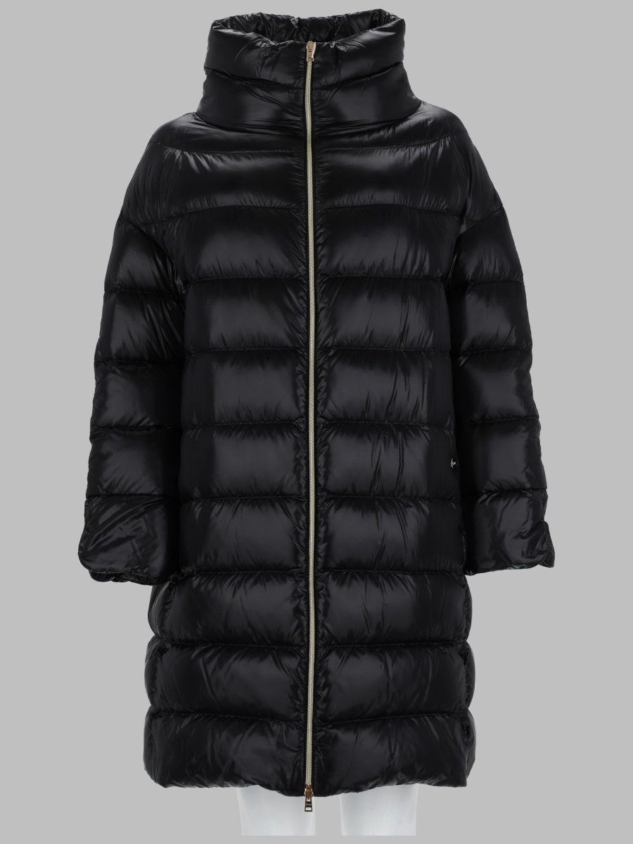 Down Jacket Matilde Black Polyamide Trench & Raincoats
