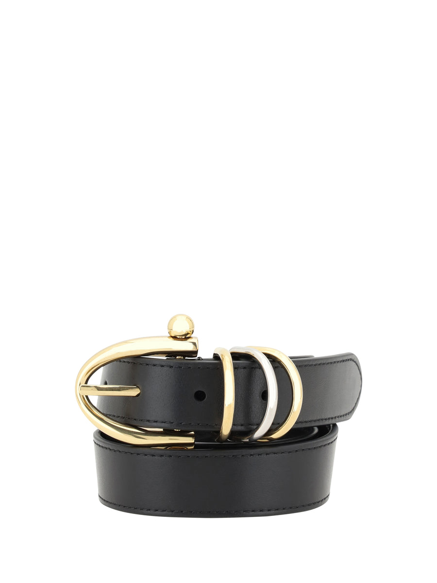 Leather Bracelet Belt Black Calf
