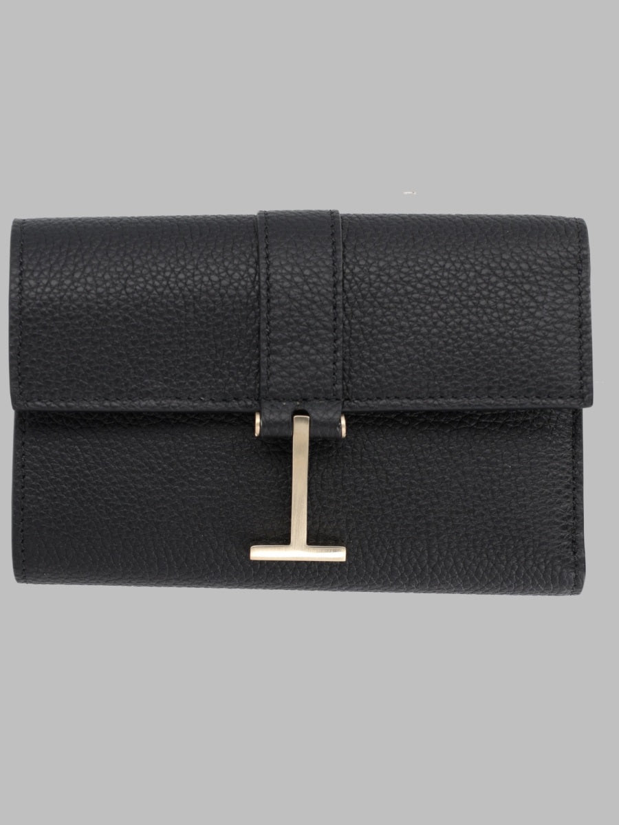 Leather Wallet Black & Purses