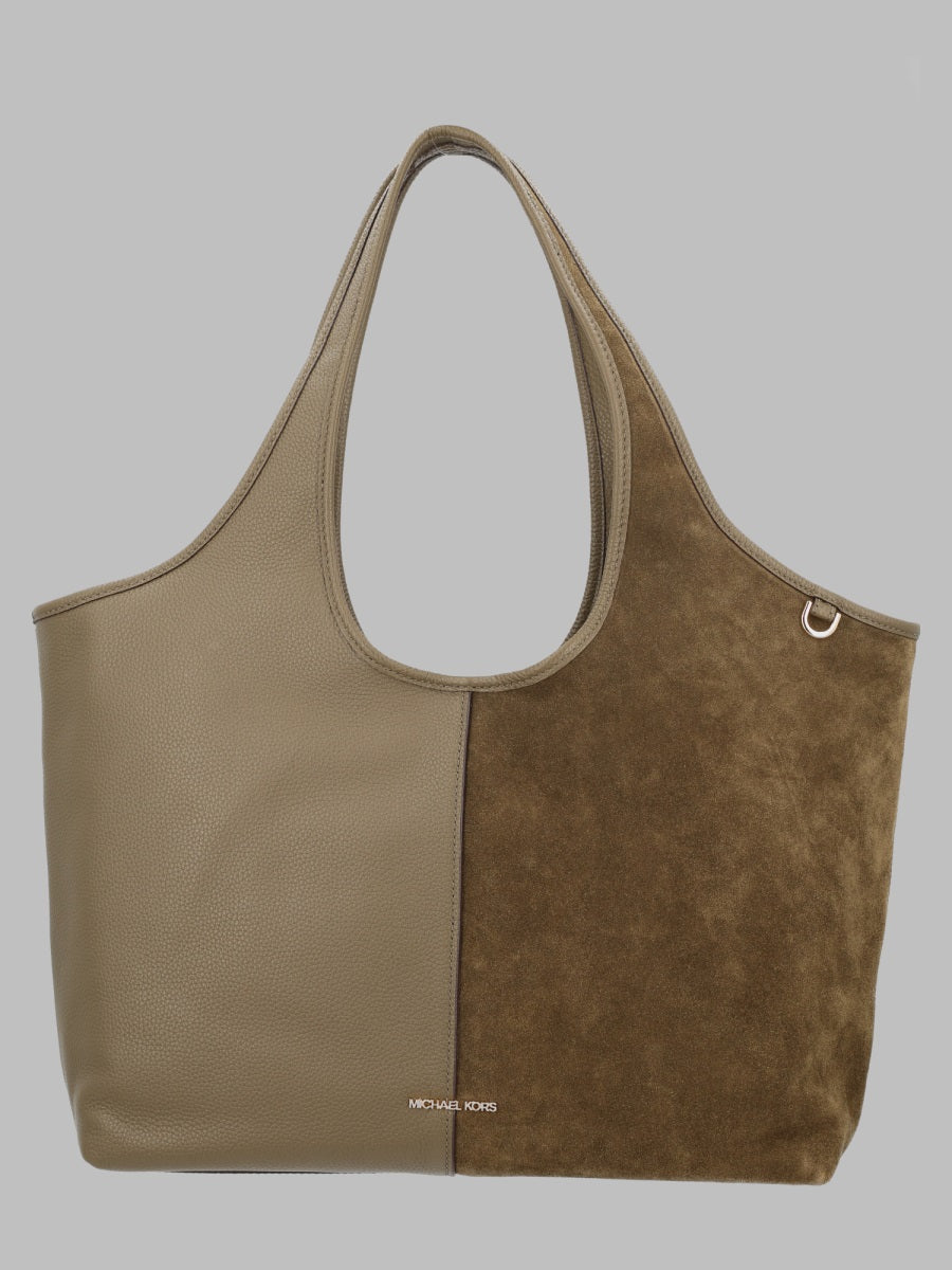 Tote Bag Henly Green Leather Shoulder
