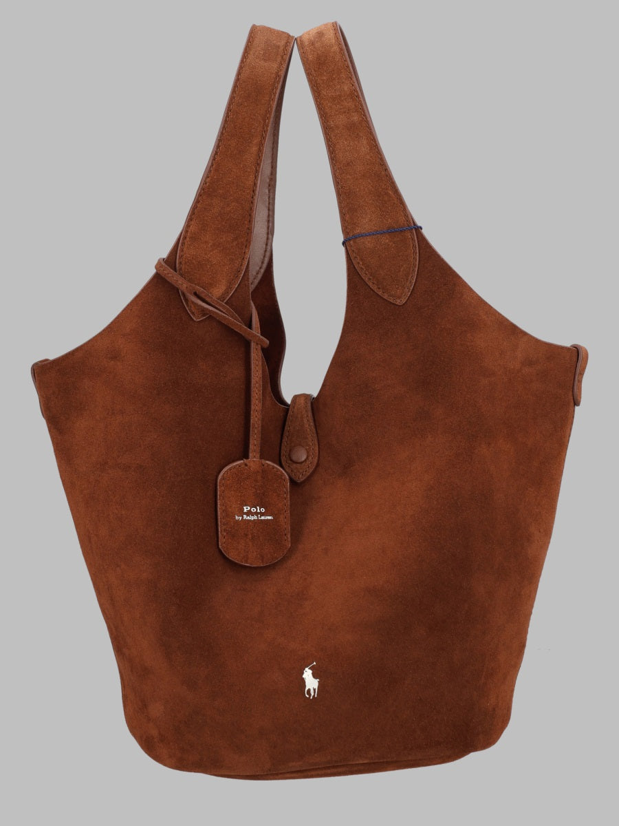 Handbag Play Suede Brown Leather Handbags