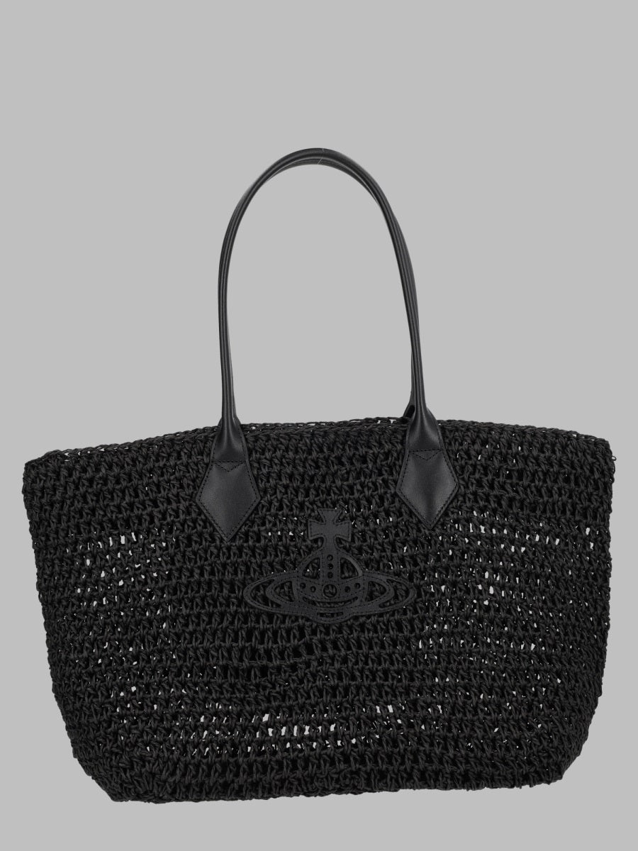 Tote Bag Alana Small Black Paper Handbags