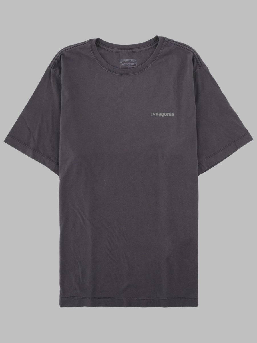 T-Shirt P-6 Logo Print Charcoal Cotton Polyester T-shirts
