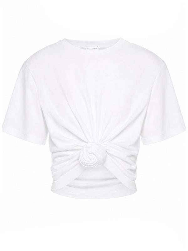 T-Shirt Annodata Beige Shell Cotton T-shirts