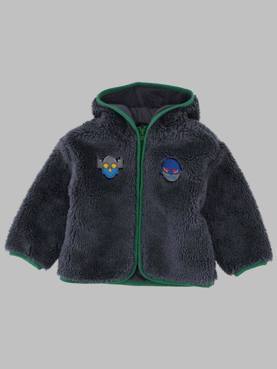 Hooded Jacket Multicolour Polyester