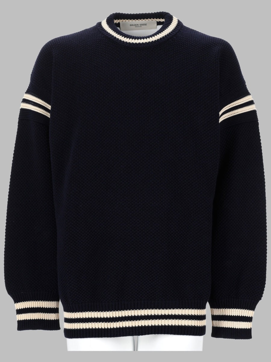 Boxy Jumper Blue Cotton Jumpers